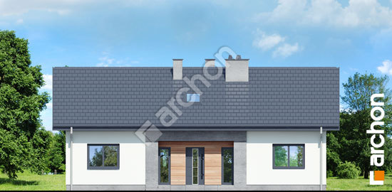 Elewacja frontowa projekt dom w kostrzewach 7 aada97f42f8d65394dcb1e435eb9fb97  264