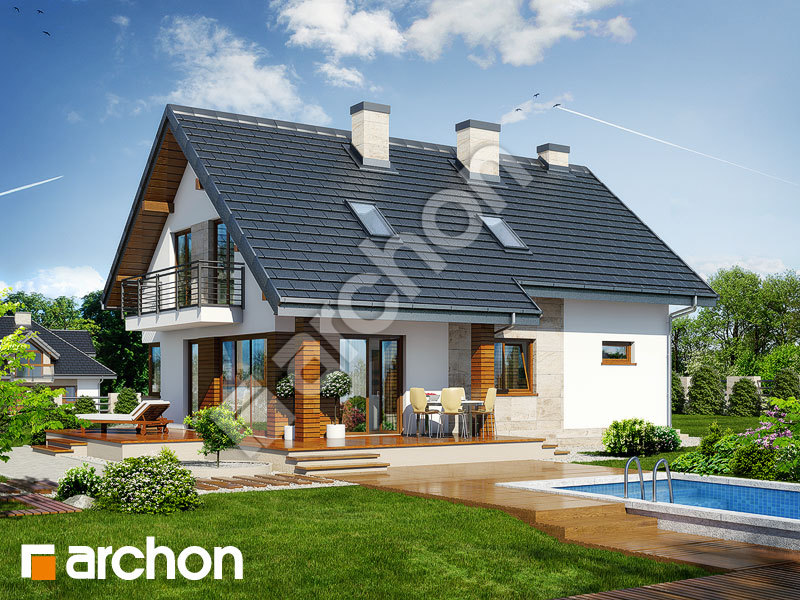 gotowy projekt Dom w idaredach 3 (T) widok 2