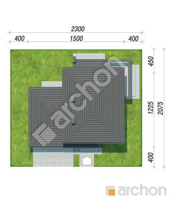 gotowy projekt Willa Karolina 3 (G2E) sytuacja