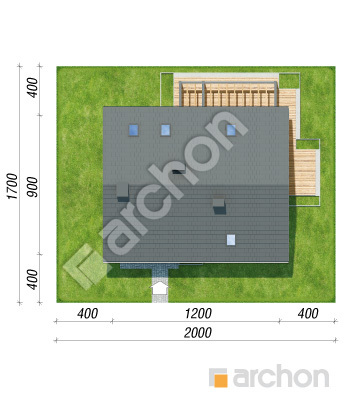 gotowy projekt Dom w malinówkach 46 (A) sytuacja
