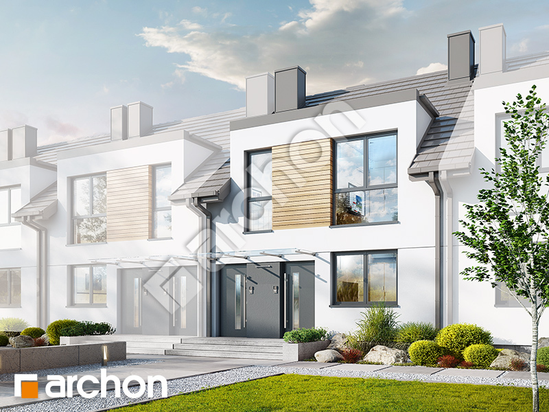 gotowy projekt Dom w bratkach 23 (R2S) widok 1