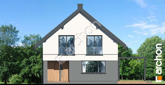 Elewacja frontowa projekt dom w ramii ae oze 3252552e63d06f0afde636959fe530ed  264