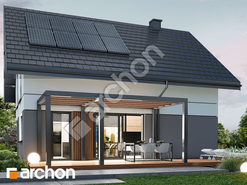 gotowy projekt Dom w ramii (AE) OZE widok 2