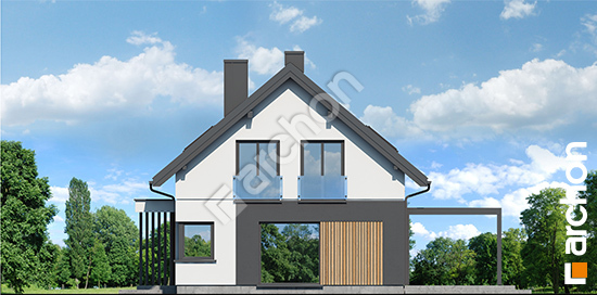 Elewacja boczna projekt dom w nieszpulkach 11d1089182c97b63f2b20fbea0cf90e9  265