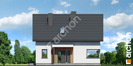 Elewacja frontowa projekt dom w nieszpulkach 1eea136b00e1a7b7e3c97a115d7eb3a9  264