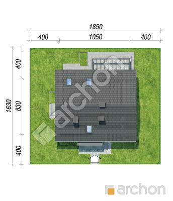 gotowy projekt Dom w nieszpułkach sytuacja