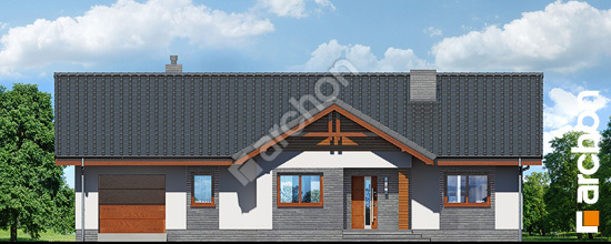 Elewacja frontowa projekt dom w leszczynowcach g 57a536587560e7c4f0312000d10bee46  264