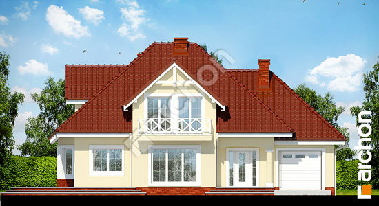 Elewacja frontowa projekt dom w lubczyku ver 2 e64c8b83507b3b6c33a0524f3f5a1a4a  264