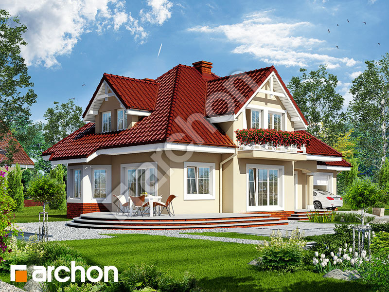 gotowy projekt Dom w lubczyku widok 1