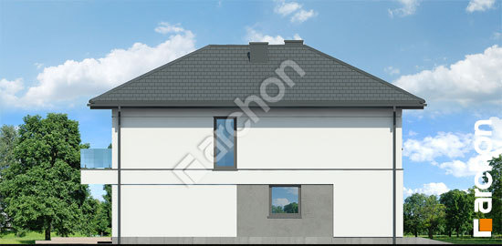 Elewacja boczna projekt willa andrea 778897a5799c05deb5af7fb78215f958  266
