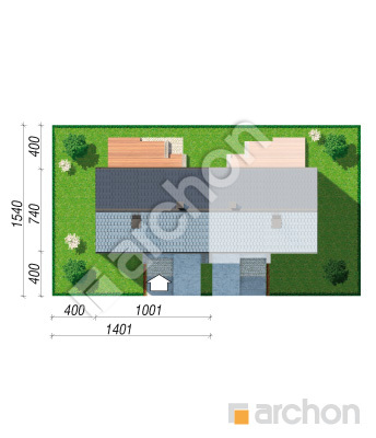 gotowy projekt Dom w murajach (GB) sytuacja