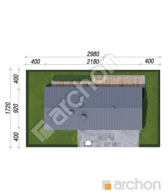 gotowy projekt Dom w głogownikach (G2) sytuacja