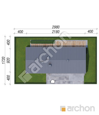 gotowy projekt Dom w głogownikach (G2) sytuacja