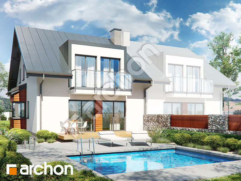 gotowy projekt Dom w klematisach 26 (B) widok 1