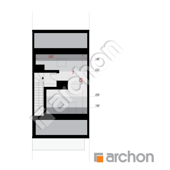 gotowy projekt Dom w riveach 9 (GS) rzut poddasza