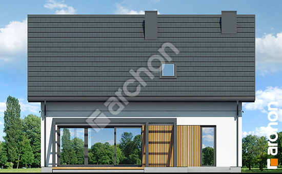 Elewacja ogrodowa projekt dom w beniaminkach e 2d38a9af8008e0848366ad6b7b972abb  267