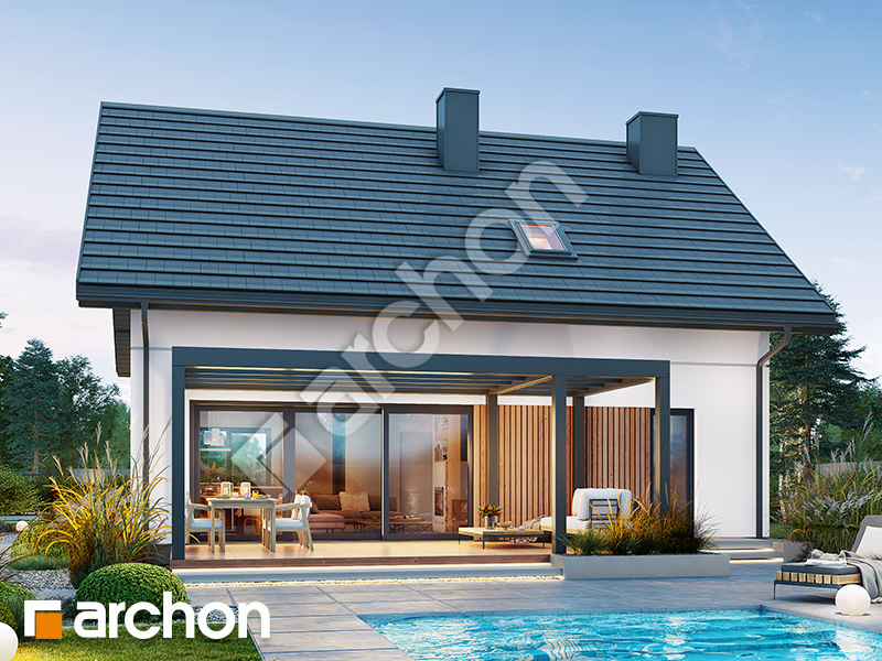 gotowy projekt Dom w beniaminkach (E) widok 2