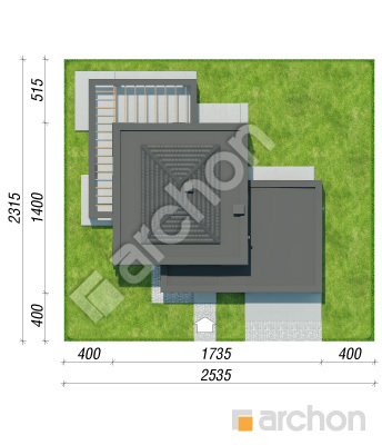 gotowy projekt Willa Oktawia 3 (G2E) sytuacja