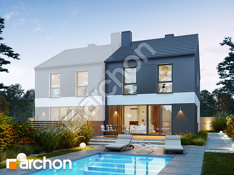 gotowy projekt Dom w tatarakach 2 (B) widok 2