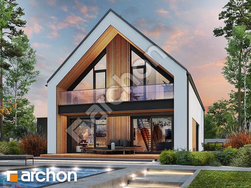 gotowy projekt Dom w jaskrzynach 3 (G2E) widok 2