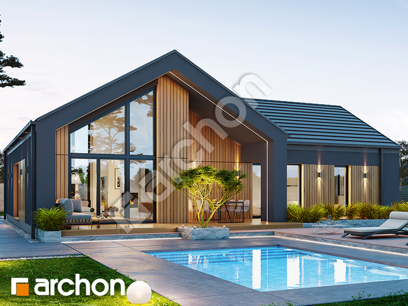 gotowy projekt Dom w malaxisach (E) widok 2