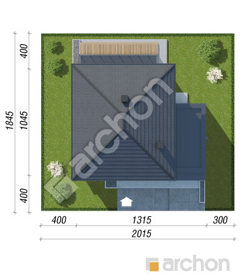 gotowy projekt Willa Gracja (GE) sytuacja