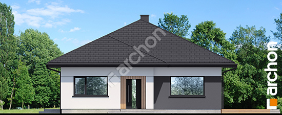 Elewacja frontowa projekt dom w dziobkowcach e oze b0cc3316dcc72f684c046f40f93fa4a1  264