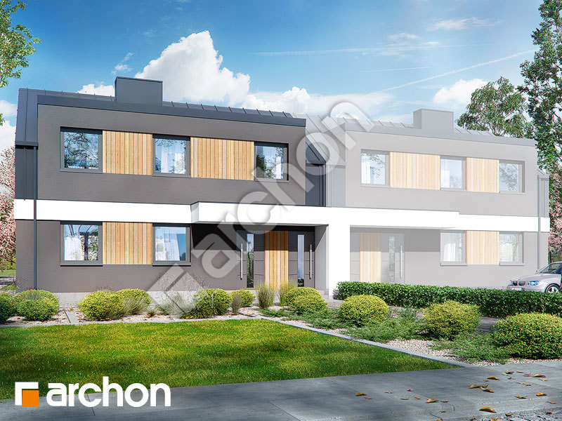 gotowy projekt Dom w halezjach 4 (R2B) widok 1