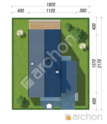 gotowy projekt Dom w miętach (GE) sytuacja