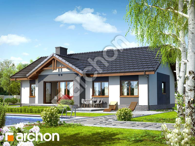 gotowy projekt Dom w nerinach (T) widok 2