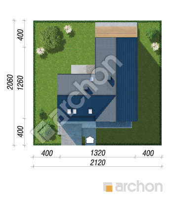 gotowy projekt Dom w scewolach (GE) sytuacja