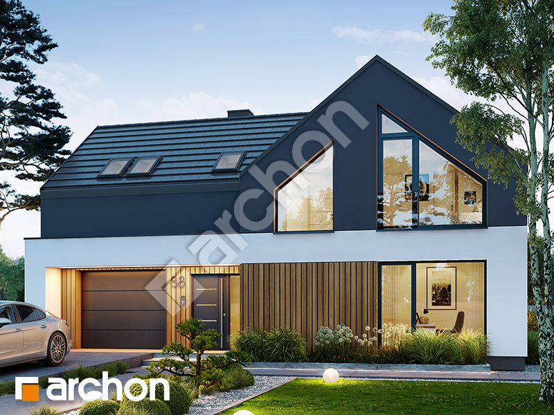 gotowy projekt Dom w scewolach (GE) widok 2