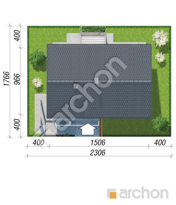 gotowy projekt Dom w mekintoszach (WP) sytuacja