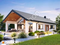 gotowy projekt Dom w gerberach 3 (E) widok 1