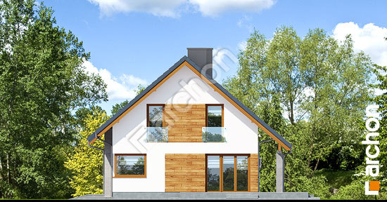 Elewacja boczna projekt dom w jonatanach 2 814416bff29a33a9402bd043ec184eea  265