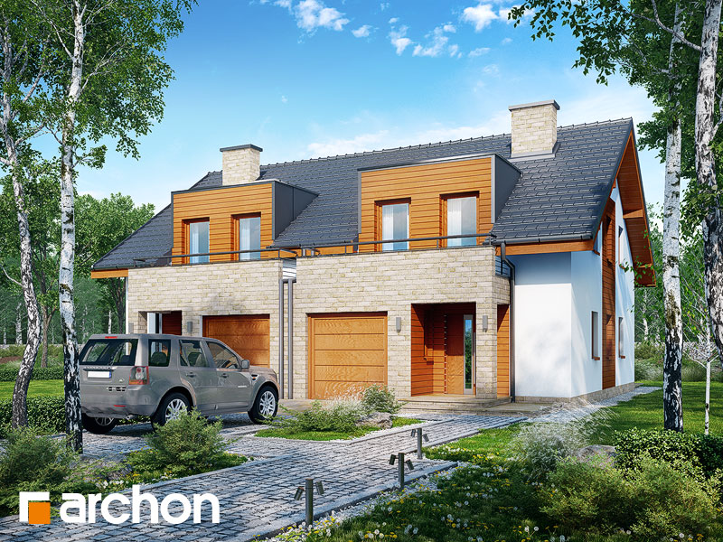 gotowy projekt Dom w klematisach 18 widok 1