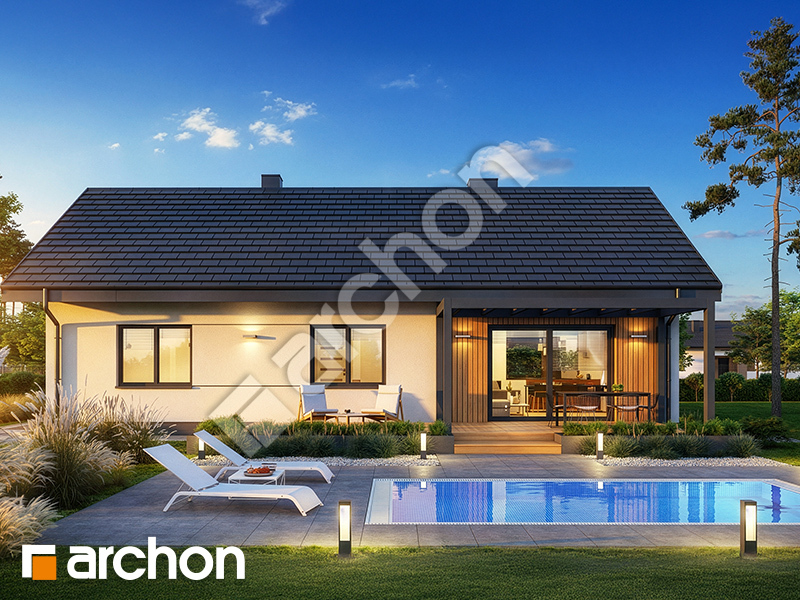 gotowy projekt Dom w lipiennikach 6 widok 2