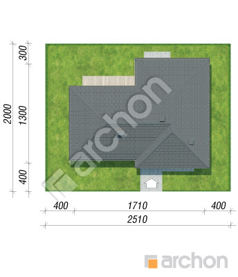gotowy projekt Dom w rajkach sytuacja