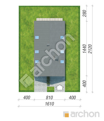 gotowy projekt Dom w papawerach sytuacja