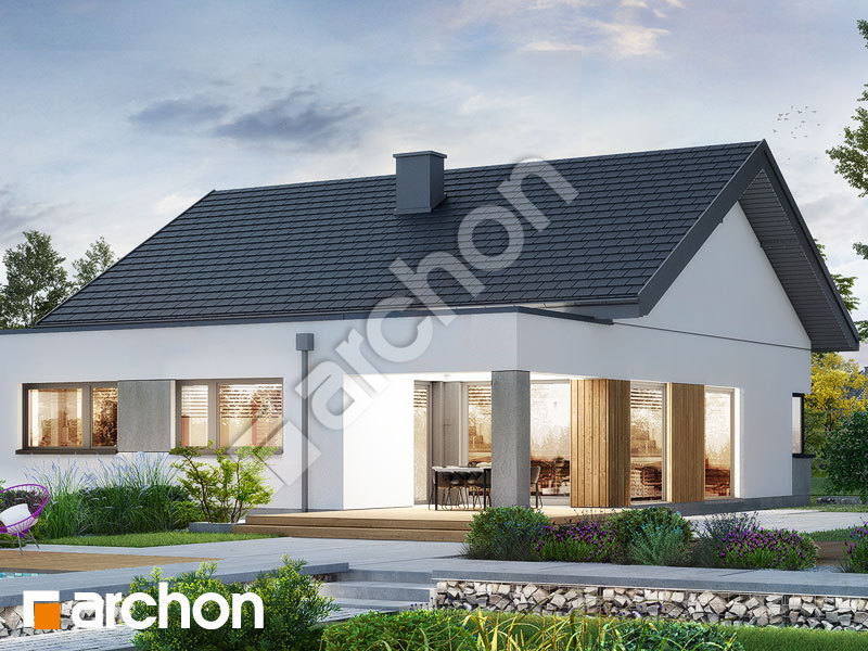 gotowy projekt Dom w renklodach 19 (G2) widok 2