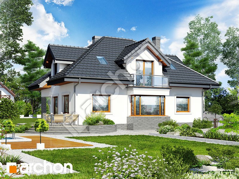 gotowy projekt Dom w abeliach widok 1