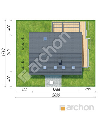 gotowy projekt Dom w orchideach 4 (E) sytuacja