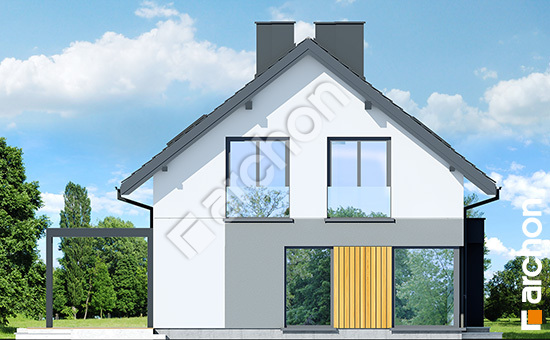 Elewacja boczna projekt dom w wisteriach 18 d83f24545e336ac306422ff986b66129  266