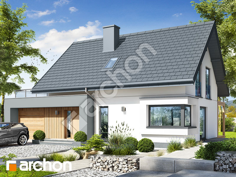 gotowy projekt Dom w zielistkach 12 (G) widok 1