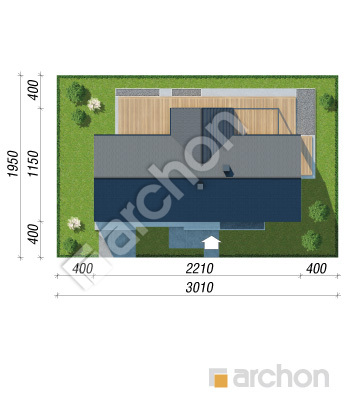 gotowy projekt Dom w kosaccach 53 (GE) sytuacja