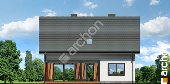 Elewacja ogrodowa projekt dom w malinowkach 54 bf3fe24654588cbe73161fb40cdbff84  267