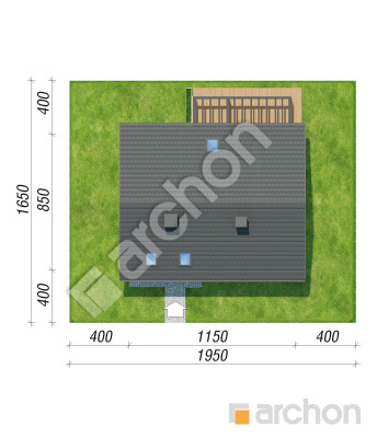 gotowy projekt Dom w malinówkach 54 sytuacja