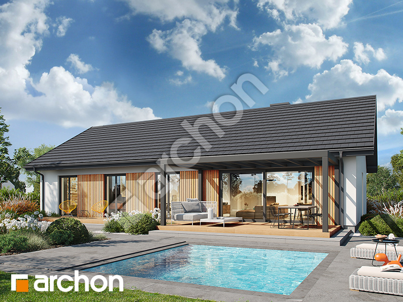 gotowy projekt Dom w skalnicach 3 widok 2