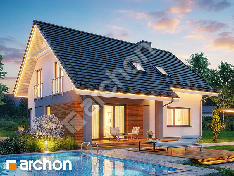 gotowy projekt Dom w malinówkach 4 widok 2