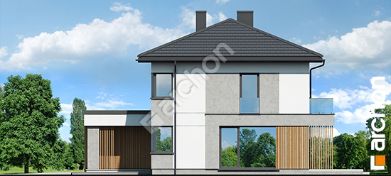 Elewacja boczna projekt willa maja 3 g2 140769332904820e34cdaea37801d126  265